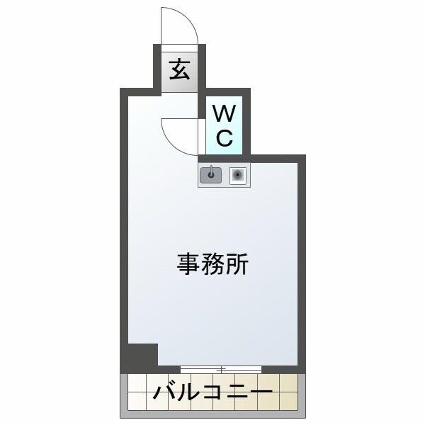 グランソワール千代田(ワンルーム/4階)の間取り写真