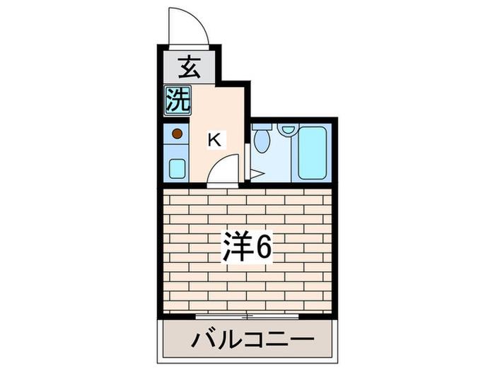 ハイムセイカ(1K/2階)の間取り写真