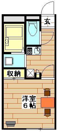 レオパレス新都心(1K/3階)の間取り写真