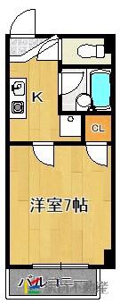 TYビル今泉(1K/3階)の間取り写真