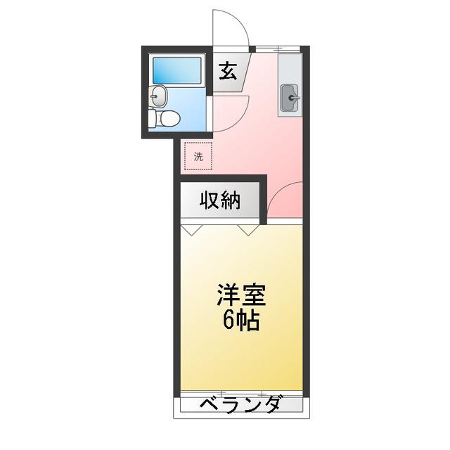 町田アパート(1K/2階)の間取り写真