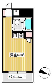 DRホームズ本所吾妻橋(ワンルーム/1階)の間取り写真