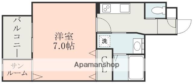 LE PHARE(1K/3階)の間取り写真