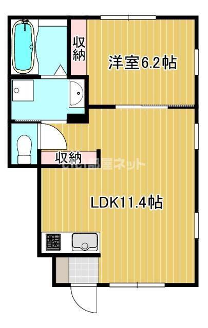グランメゾン鎌倉岡本(1LDK/1階)の間取り写真
