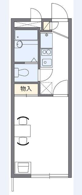 レオパレスカーネ(1K/2階)の間取り写真