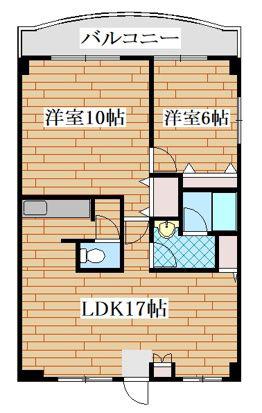 GS向ヶ丘(2LDK/2階)の間取り写真