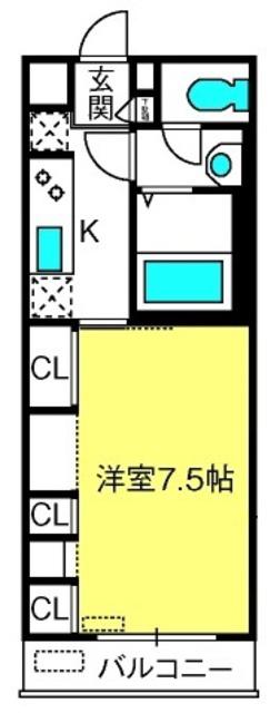 リブリ・OZAWA(1K/3階)の間取り写真