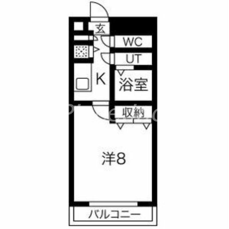 アドバンス新大阪CITY LIFE2(1K/2階)の間取り写真