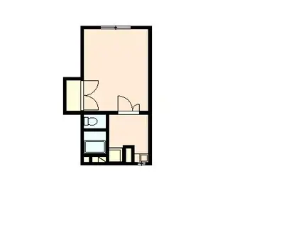 フォルム福永I(1DK/2階)の間取り写真