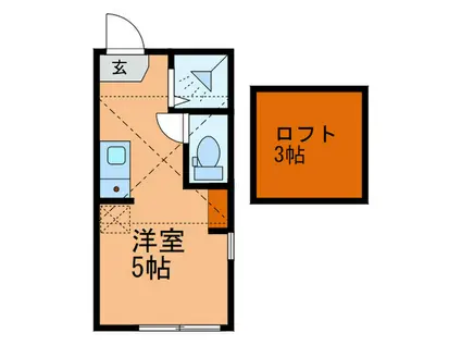 プレシャス・ハートランド高田馬場(ワンルーム/2階)の間取り写真