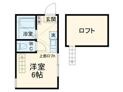 VERSANTE YOKOHAMA(ワンルーム/2階)の間取り写真