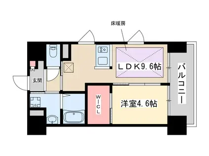 第26関根マンション(1LDK/14階)の間取り写真