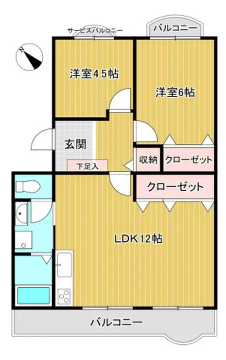 レジデンス百合ヶ丘 1階階 間取り