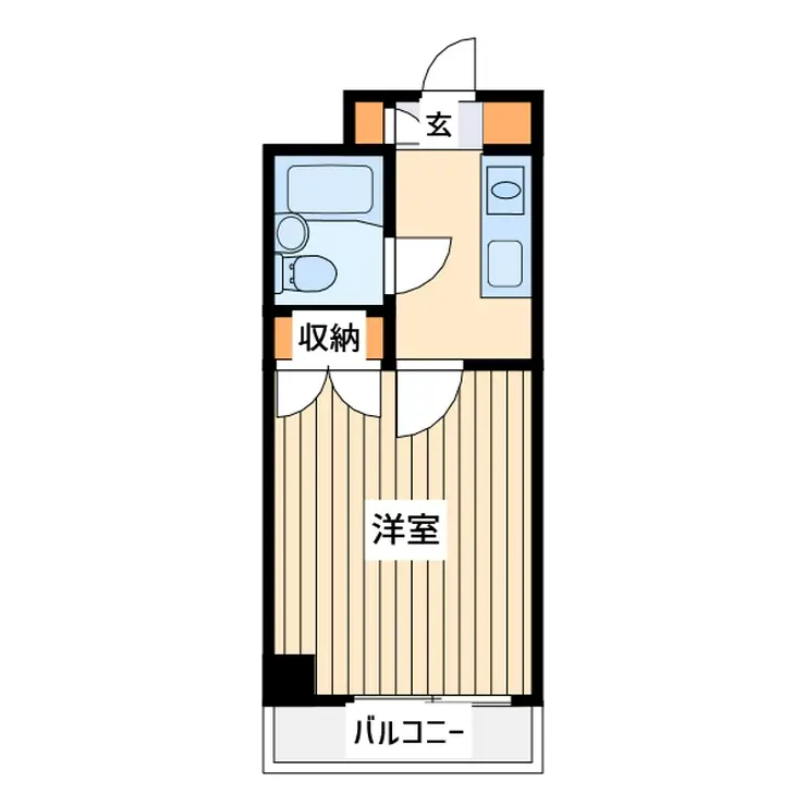 ベルヴェ府中 4階階 間取り