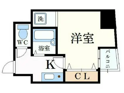 シュープリーム(1K/7階)の間取り写真