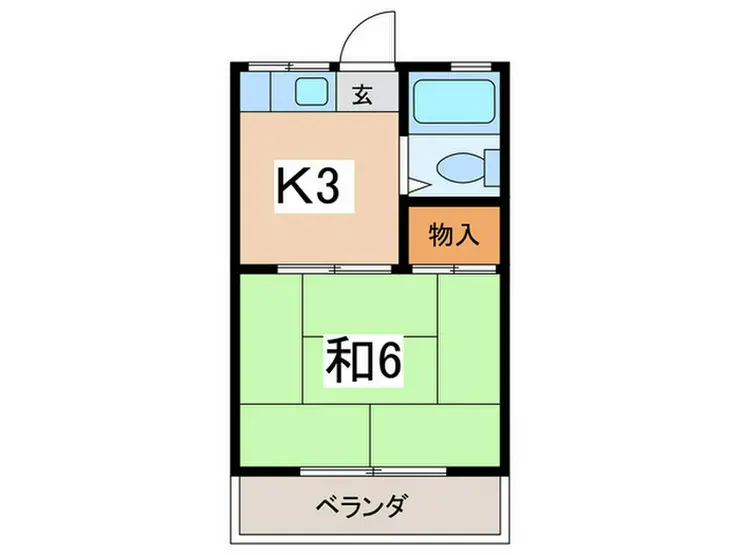 なつみハイツ 2階階 間取り