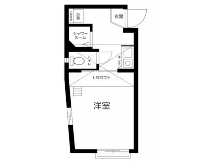 ヴィエント梶ヶ谷(1K/2階)の間取り写真