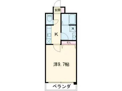 グランステージ春日(1K/1階)の間取り写真