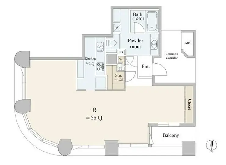 センチュリーパークタワー 6階階 間取り