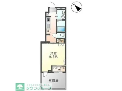 MAISON CHEMIN (1K/1階)の間取り写真