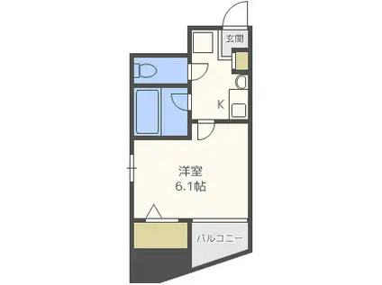 エイペックス大手通(1K/4階)の間取り写真