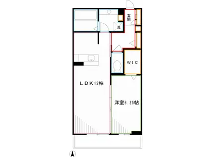 ＪＲ中央線 三鷹駅 バス乗車時間：20分 最寄りバス停で下車 徒歩3分 3階建 築10年(1LDK/1階)の間取り写真