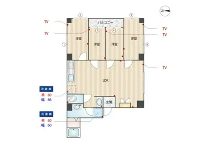 TECHHOUSE.TOKYO(4LDK/4階)の間取り写真