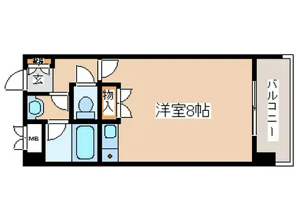 元町MGレヂデンスIII(ワンルーム/6階)の間取り写真