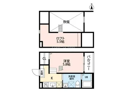 BLUE GOAT (1K/1階)の間取り写真