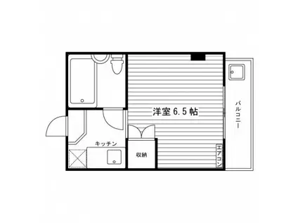 本町スチューデントハイツ(1K/3階)の間取り写真