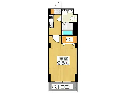 プリモフィオーレ室町(ワンルーム/5階)の間取り写真