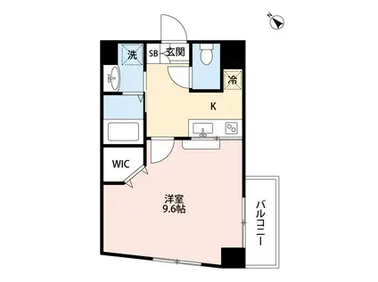 アルヴィータ新屋敷(1K/2階)の間取り写真