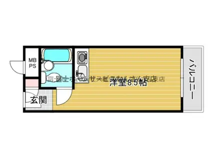 日本橋プラザ(ワンルーム/6階)の間取り写真