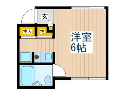 メゾンタカハシ(ワンルーム/2階)の間取り写真