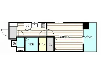 アイステージ牛田南(1K/7階)の間取り写真