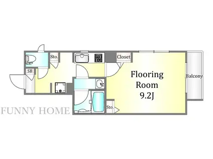 神宮前泉ハイツ(1K/3階)の間取り写真
