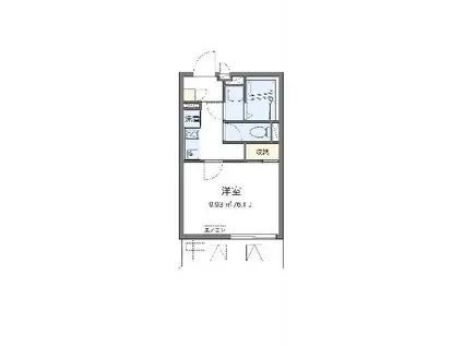 レオネクストレジスター本郷(1K/3階)の間取り写真