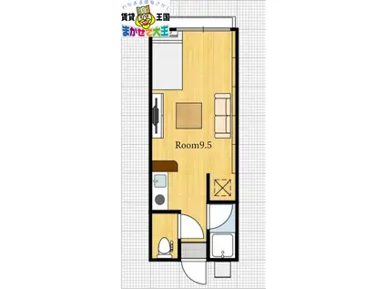 MAISON LUNA(ワンルーム/1階)の間取り写真