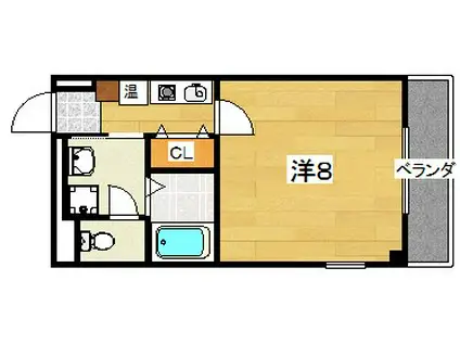 GRAND MASA(1K/1階)の間取り写真