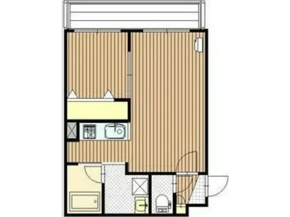 MELIORA(1LDK/2階)の間取り写真