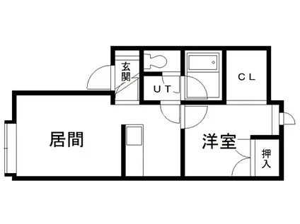 REVOLUTION O-NO(1DK/2階)の間取り写真