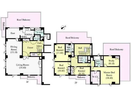 有栖川ホームズ(4SLDK/5階)の間取り写真
