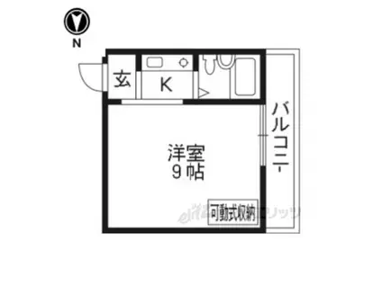 コーポHIRO(1K/3階)の間取り写真