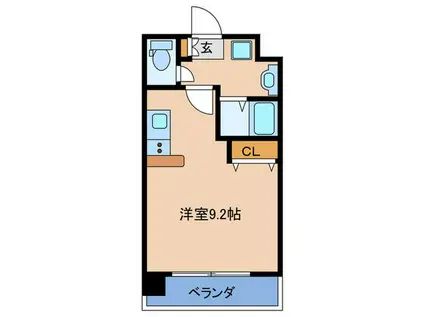 セゾン ラ トゥール都島(ワンルーム/6階)の間取り写真