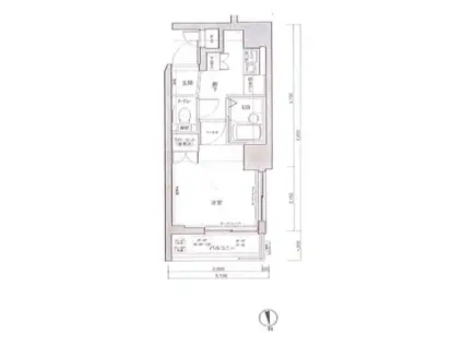 アクティブミレニアム中延(1K/10階)の間取り写真