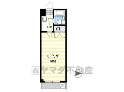 NAヒルズ(1K/2階)の間取り写真