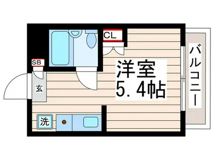 スマイルキングビル(ワンルーム/5階)の間取り写真