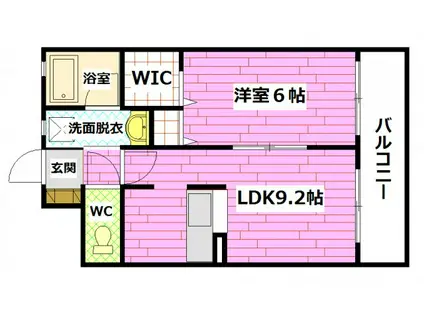 エミネンス大町(1LDK/5階)の間取り写真