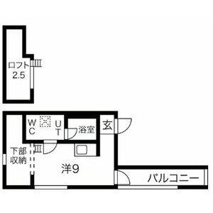 CASA CIRUELA(1K/2階)の間取り写真