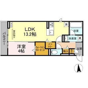 グラシオン(1LDK/3階)の間取り写真